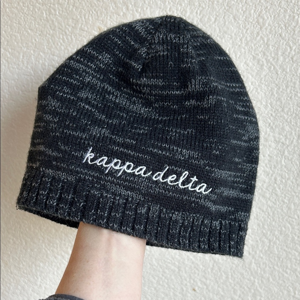 Kappa Delta Black Beanie